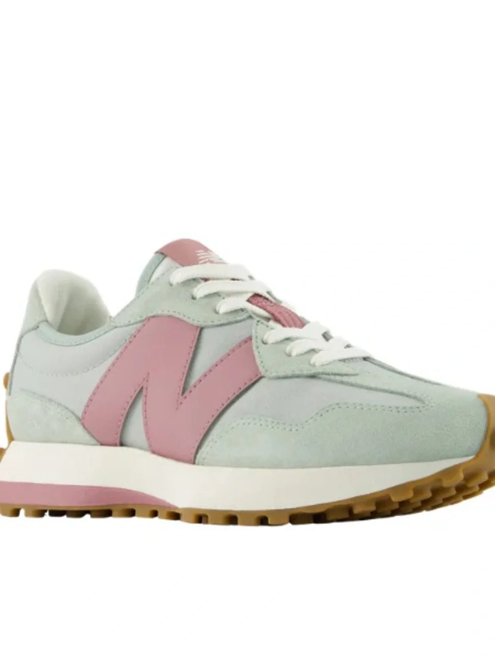 New balance Women's Mint Green & Dusty Pink Retro Runner Sneakers W3277BS